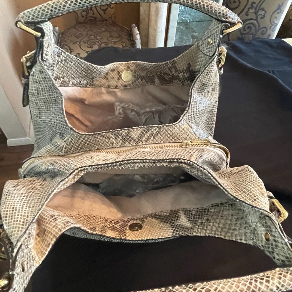 Michael Kors Leather Animal Print Handbag - Picture 4 of 8